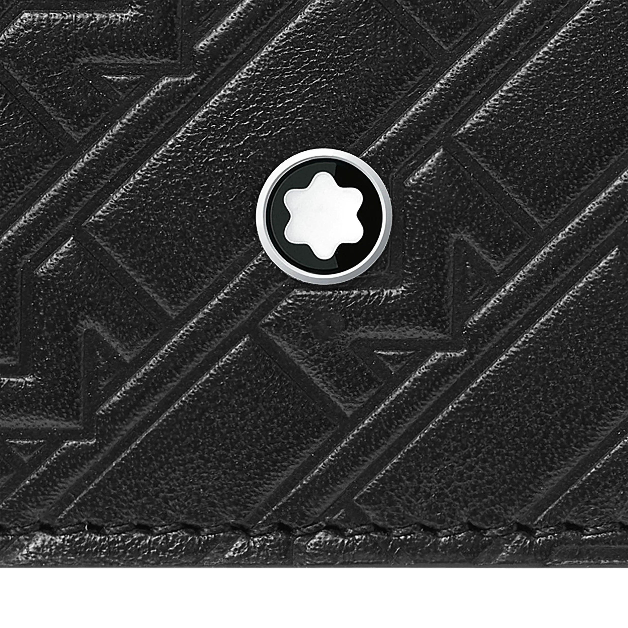 Montblanc porta biglietti da visita con scomparto per banconote Montblanc M_Gram 4810 nero 128641
