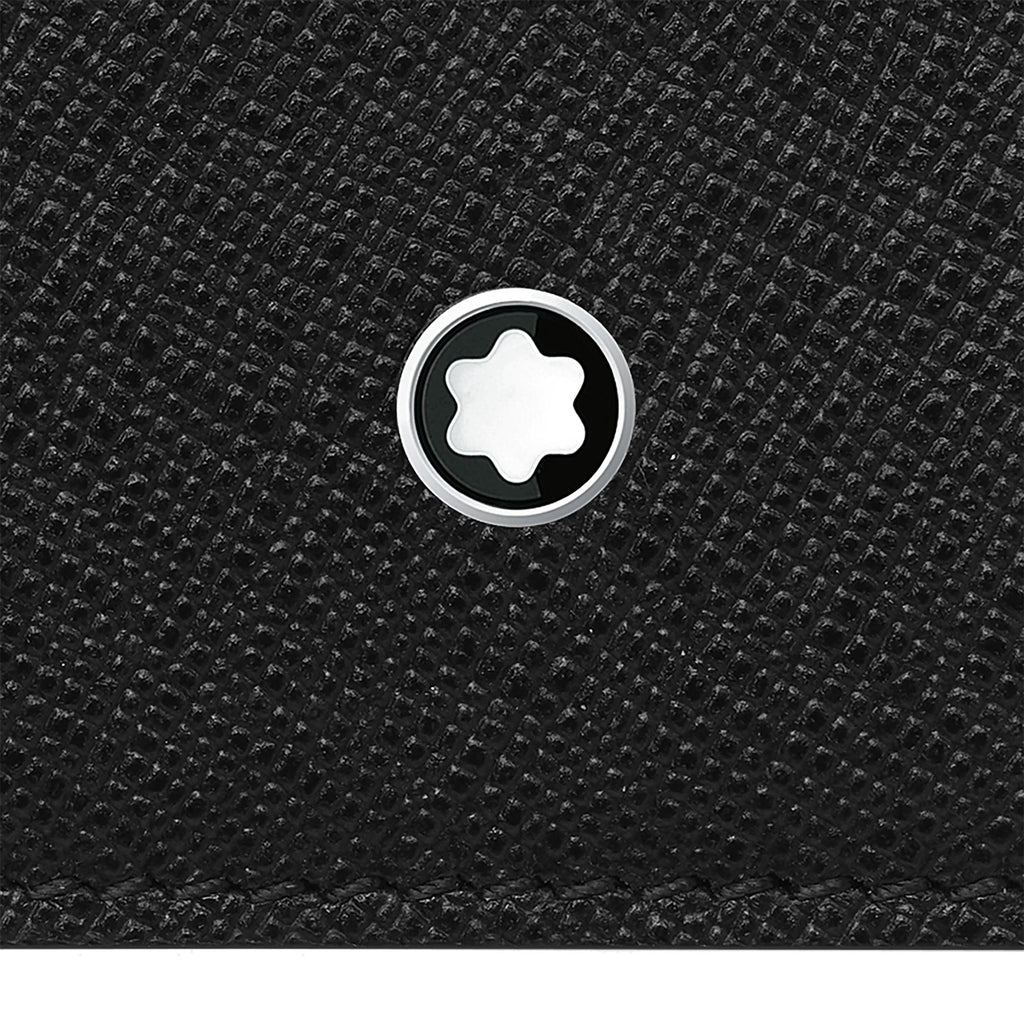 Montblanc porta biglietti da visita con scomparto per banconote Montblanc Sartorial nero 128583