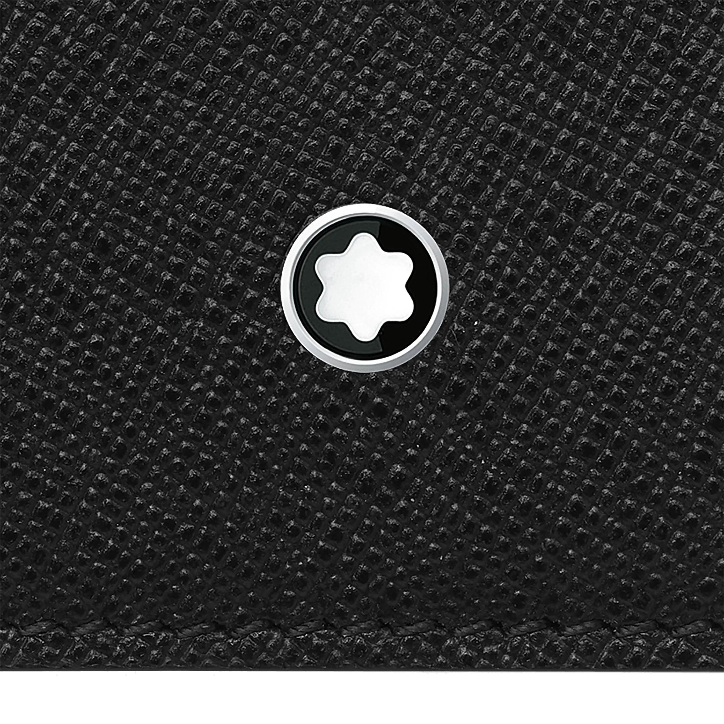 Montblanc porta biglietti da visita con scomparto per banconote Montblanc Sartorial nero 128583