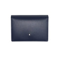 Montblanc porta biglietti da visita con soffietto a U e tasca a vista Meisterstück blu navy 126222