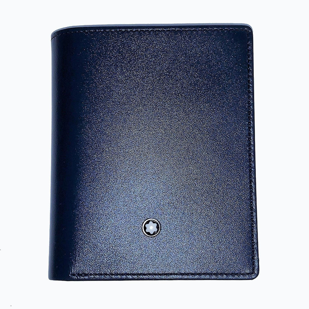 Montblanc porta biglietti da visita Meisterstück con scomparto banconote navy blue 126226