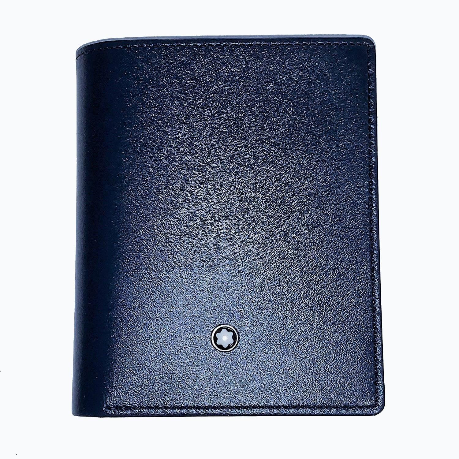 Montblanc porta biglietti da visita Meisterstück con scomparto banconote navy blue 126226