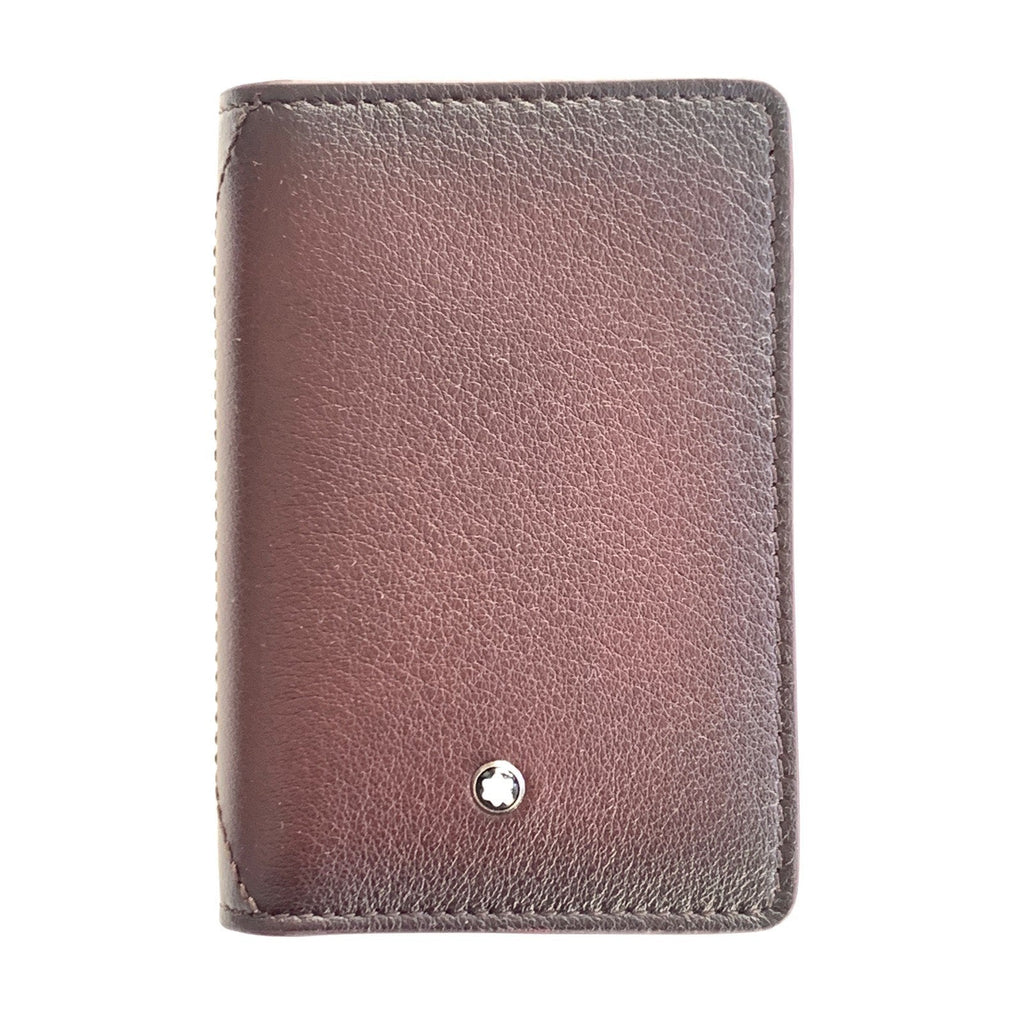 Montblanc porta biglietti da vista con soffietto a U Meisterstück Sfumato bordeaux 123727