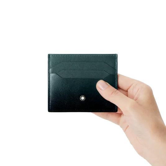 Montblanc porta carte 6 scomparti Meisterstück verde britannico 198275