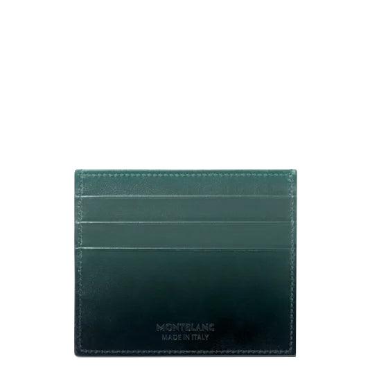 Montblanc porta carte 6 scomparti Meisterstück verde britannico 198275