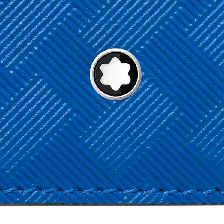Montblanc porta carte a 8 scomparti tasca con cerniera Extreme 3.0 Atlantic Blue 130240