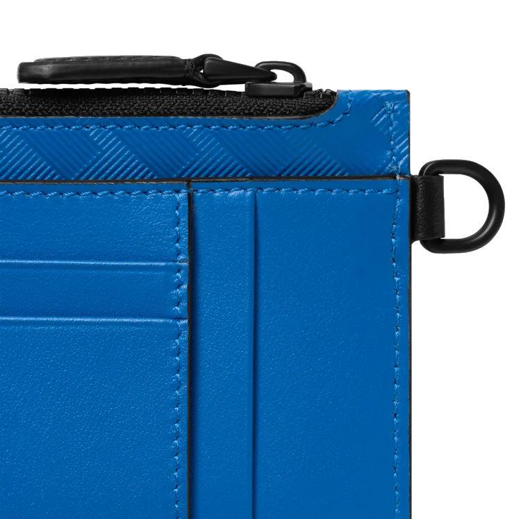 Montblanc porta carte a 8 scomparti tasca con cerniera Extreme 3.0 Atlantic Blue 130240
