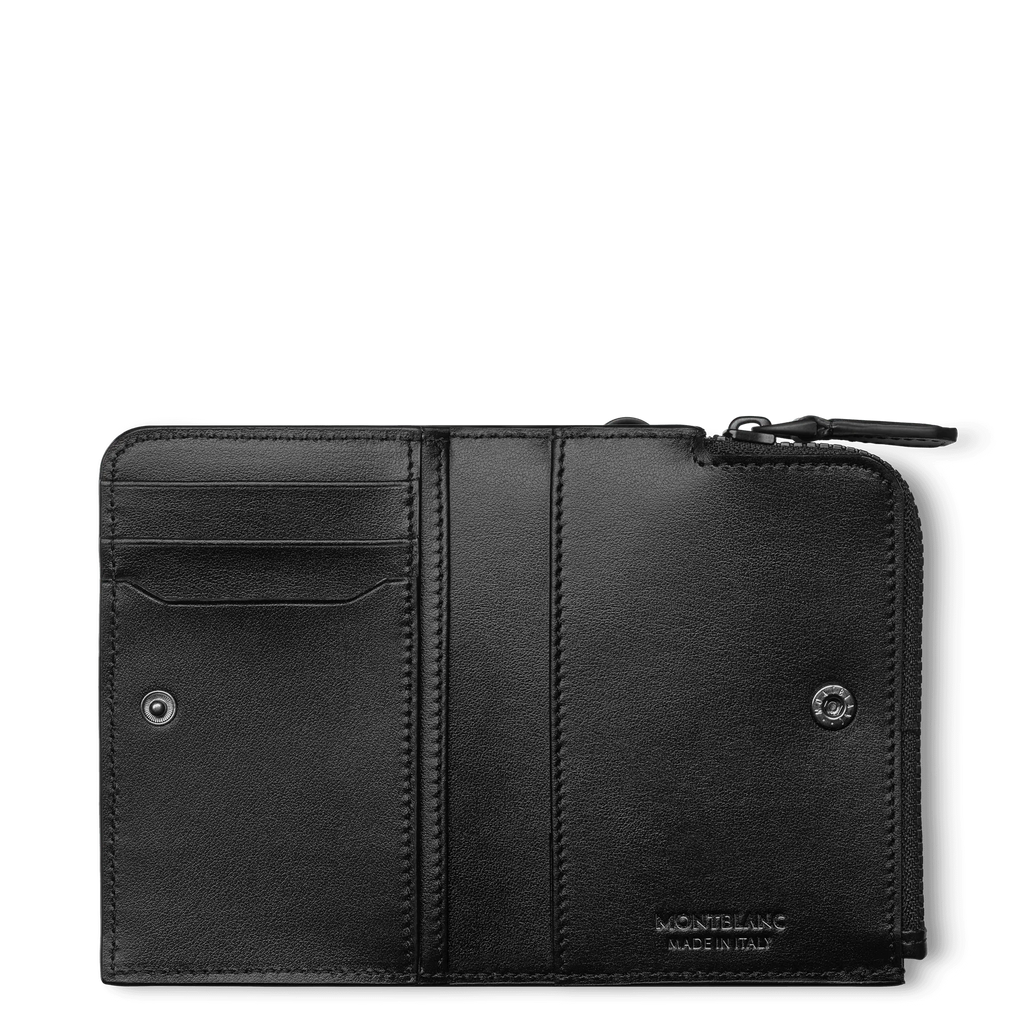 Montblanc porta carte di credito 3 scomparti con cerniera Montblanc Extreme 3.0 verde 130461