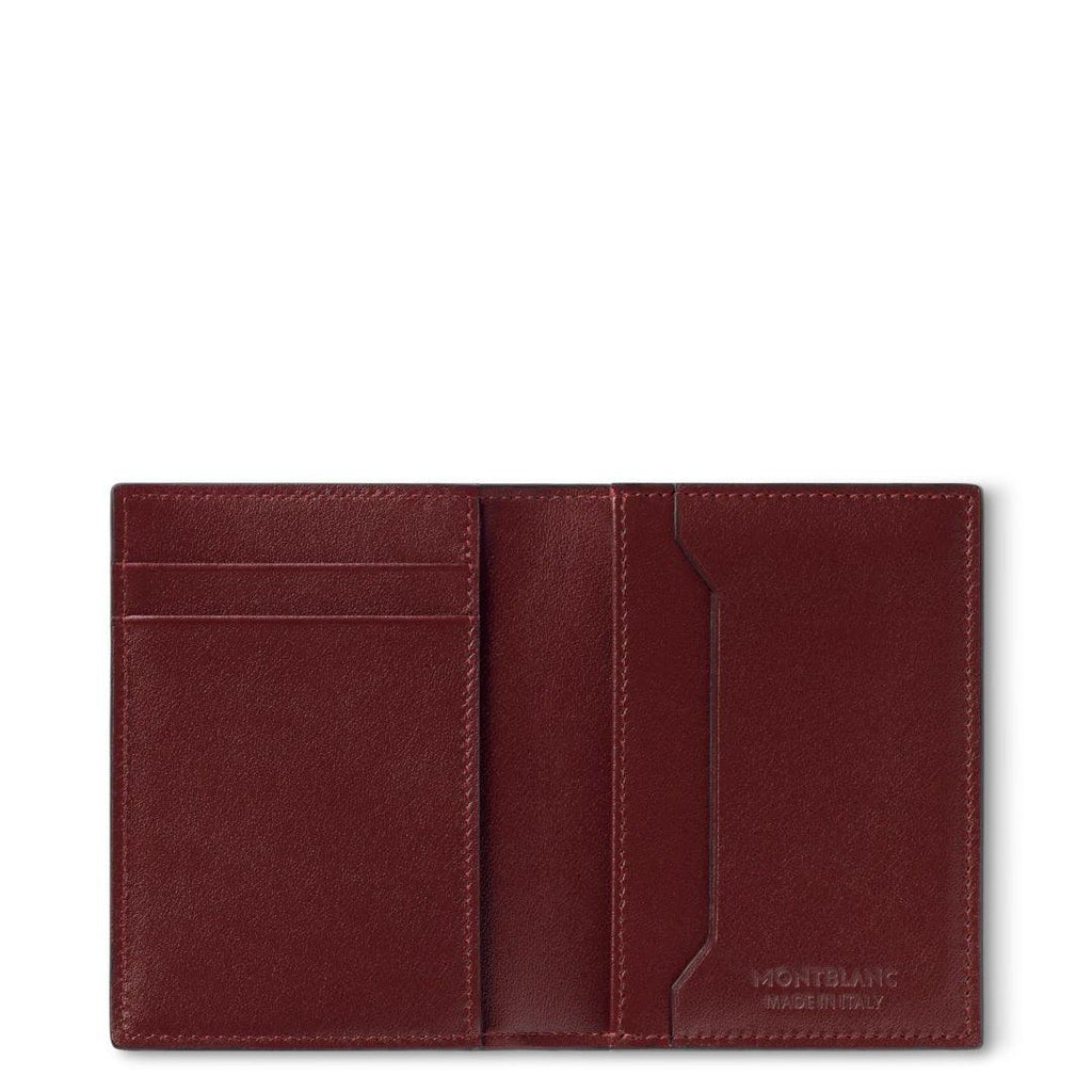 Montblanc porta carte di credito 4 scomparti Meisterstück bordeaux 131683