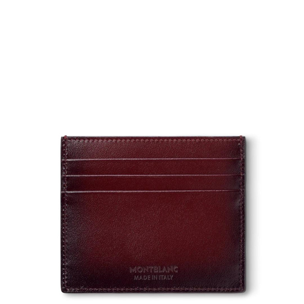 Montblanc porta carte di credito 6 scomparti Meisterstück bordeaux 131685