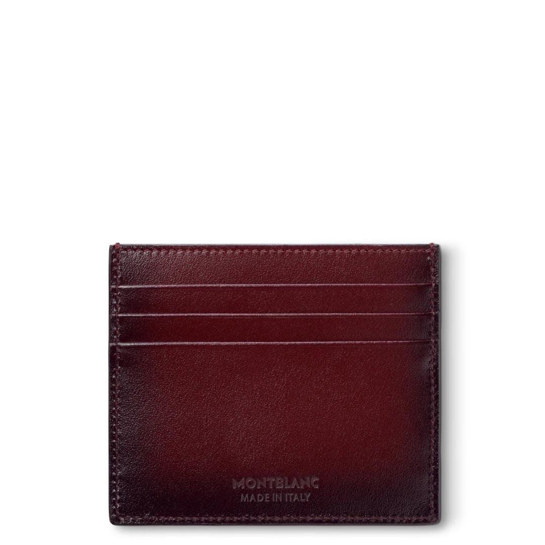 Montblanc porta carte di credito 6 scomparti Meisterstück bordeaux 131685