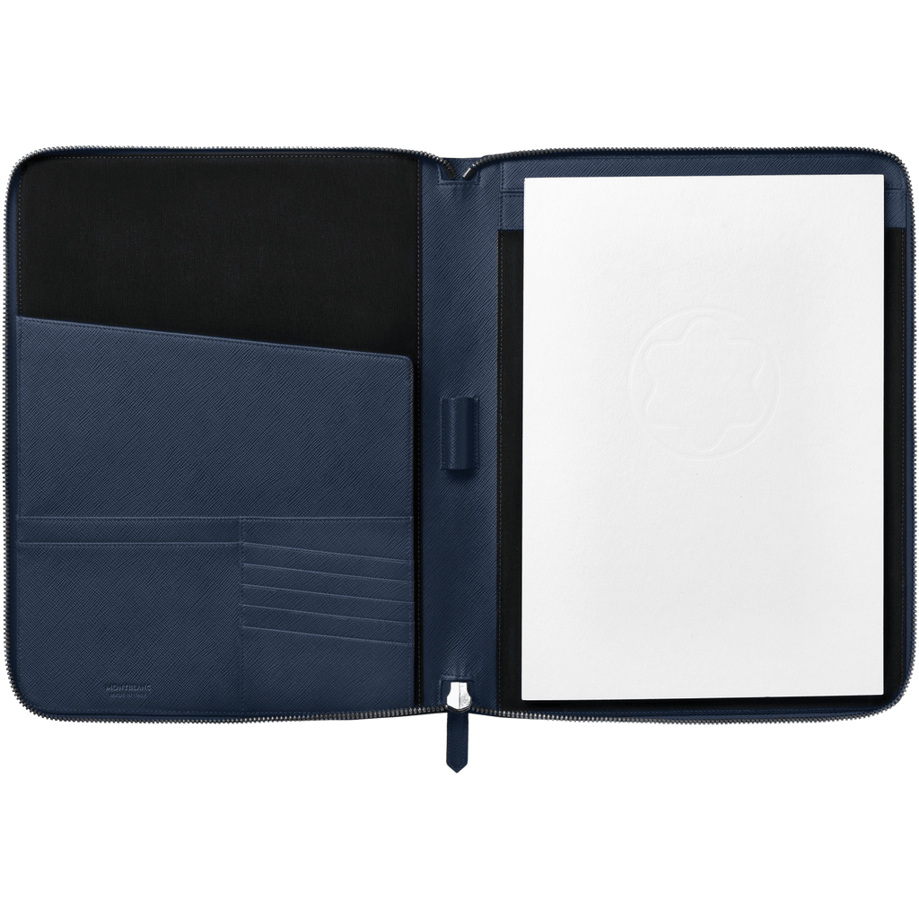 Montblanc portablocco con cerniera Montblanc Sartorial blu 128521