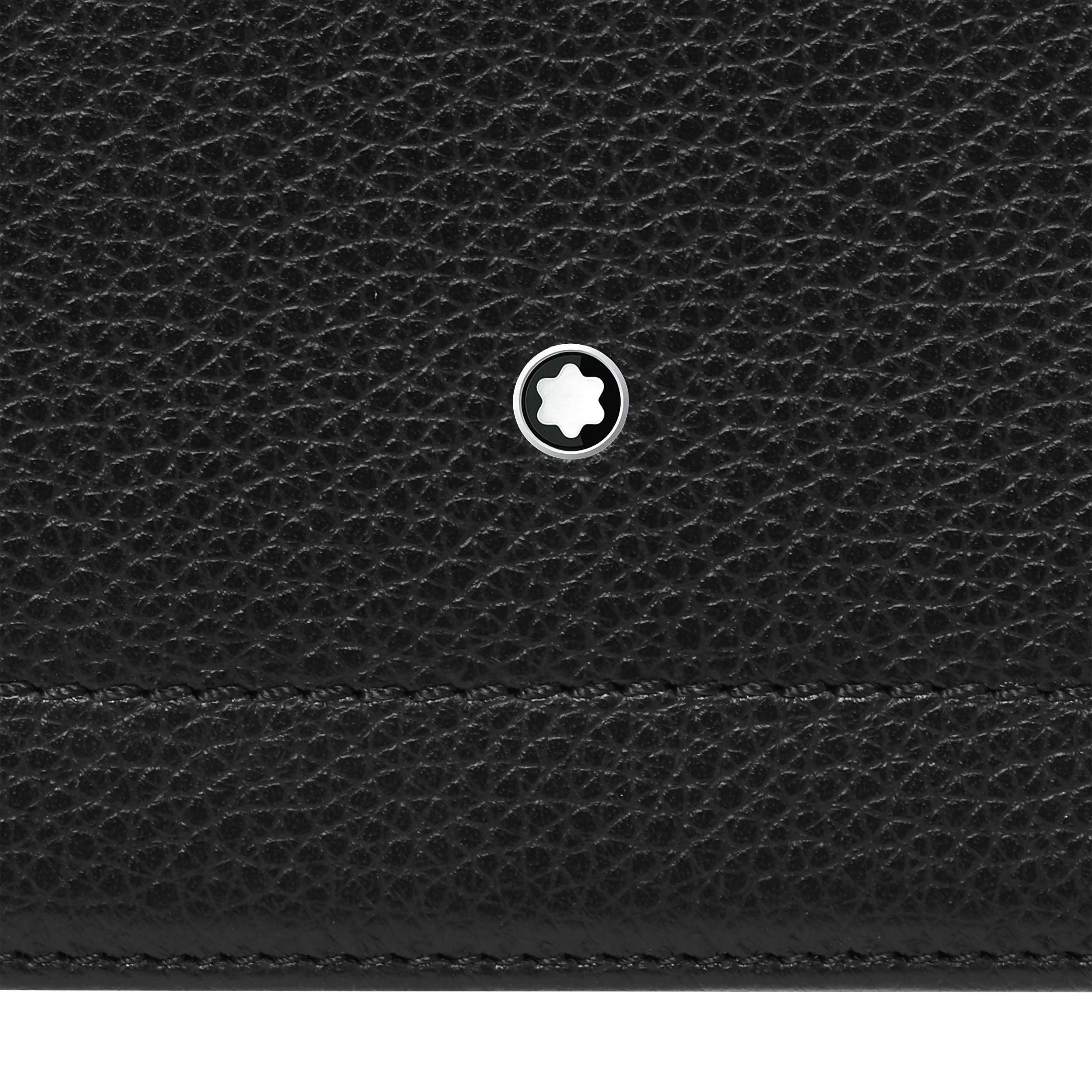 Montblanc portablocco con tasche Meisterstück Soft Grain nero 126232