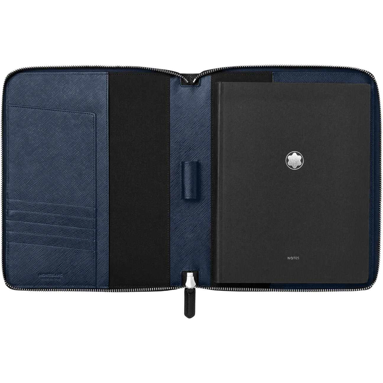 Montblanc portablocco grande con cerniera Montblanc Sartorial blu 128663