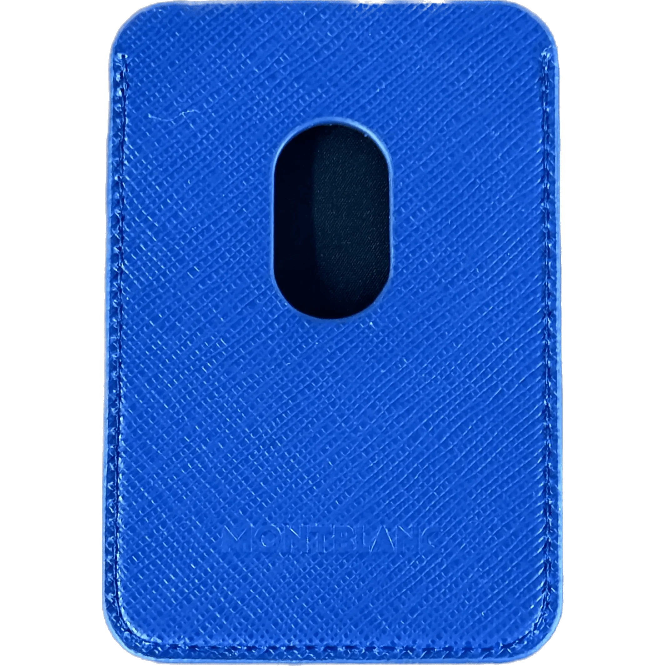 Montblanc portacarte 2 scomparti per iPhone con Apple MagSafe Sartorial blu 130815