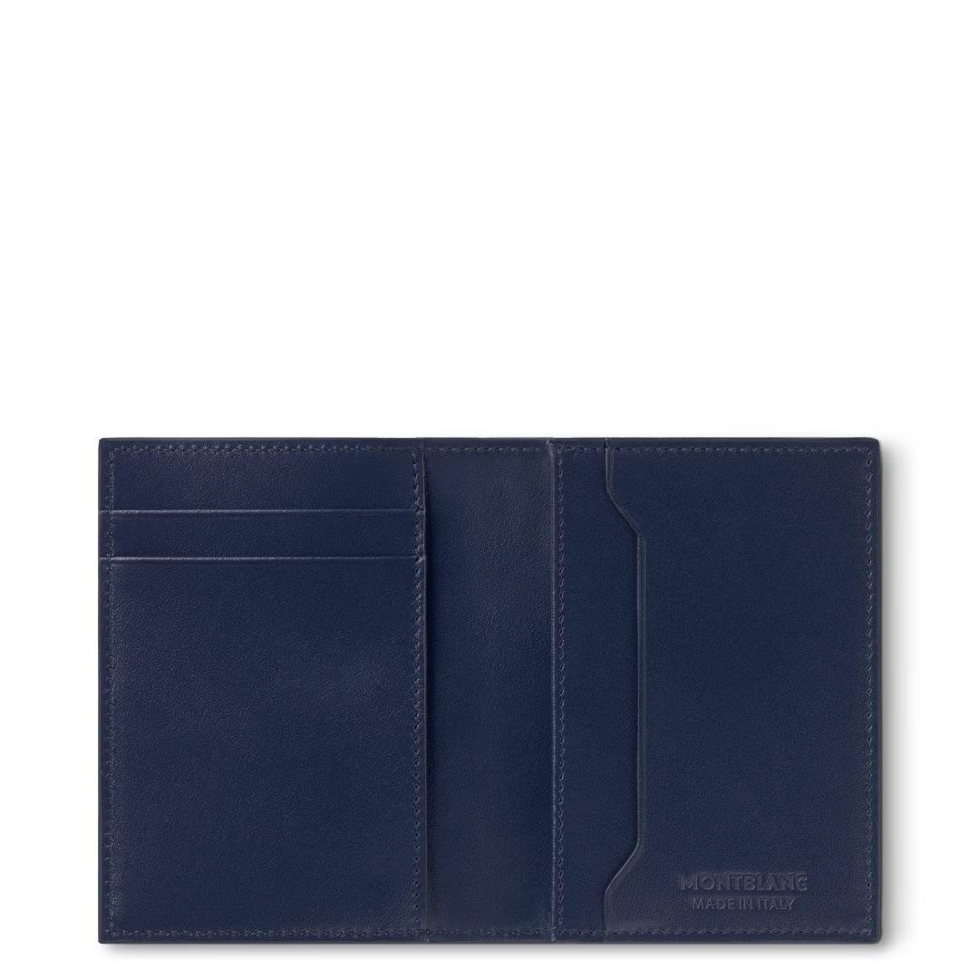 Montblanc portacarte Meisterstück 4cc Ink blue 131693
