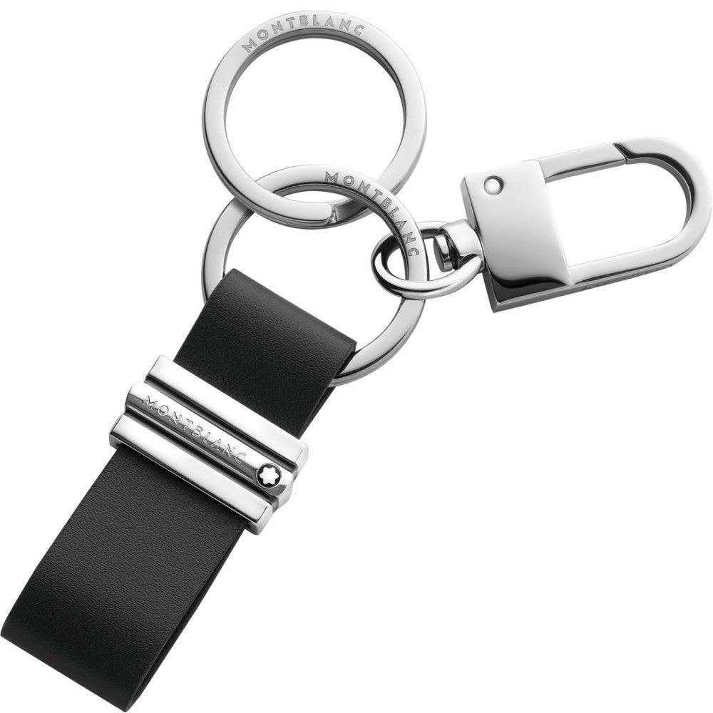 Montblanc portachiavi con anelli e gancio Meisterstück nero 118321