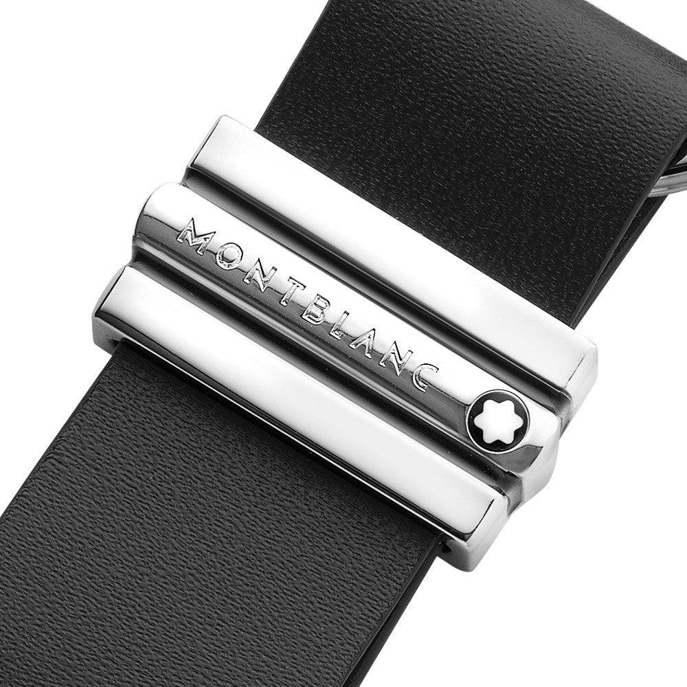 Montblanc portachiavi con anelli e gancio Meisterstück nero 118321