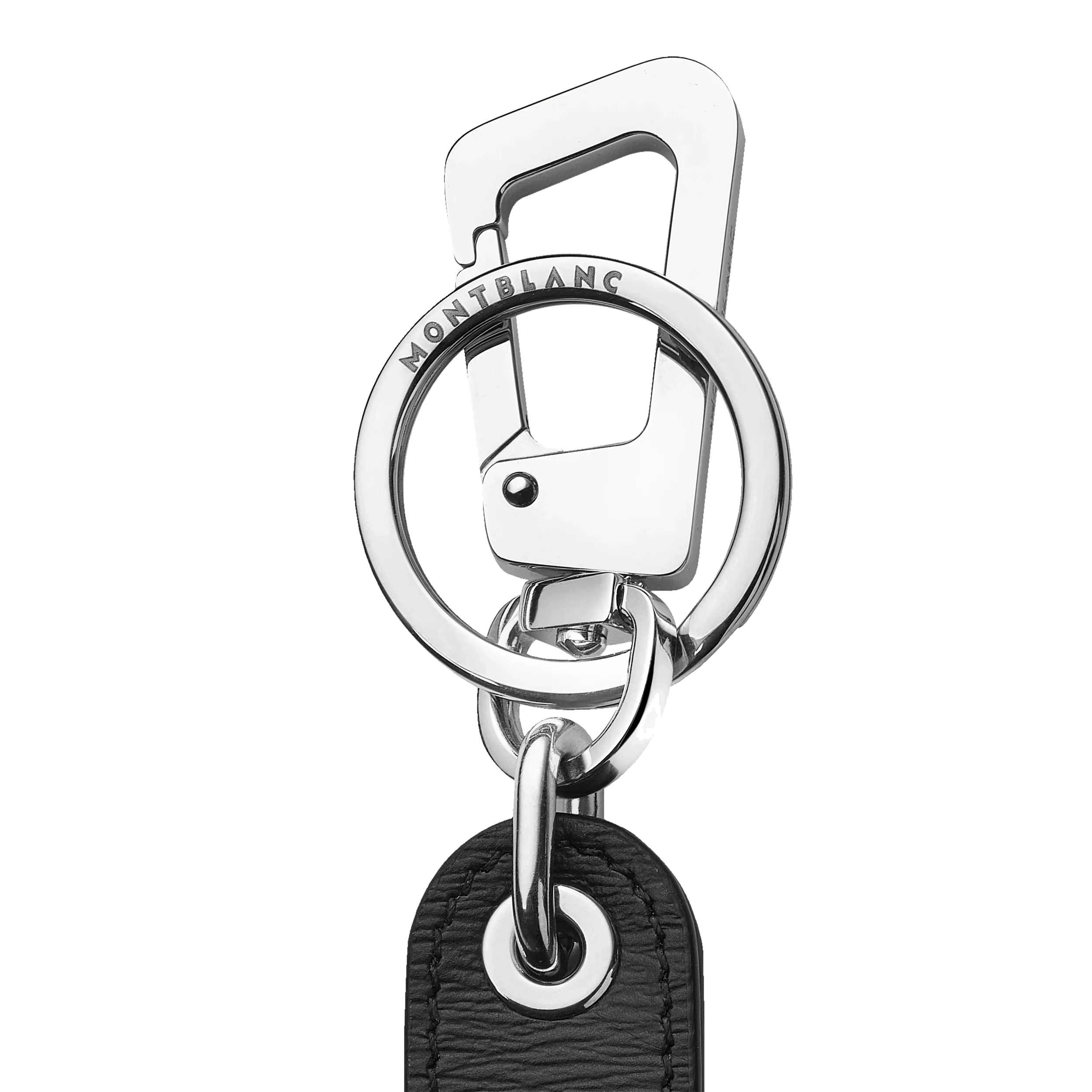 Montblanc portachiavi con passante Meisterstück 4810 nero 129257