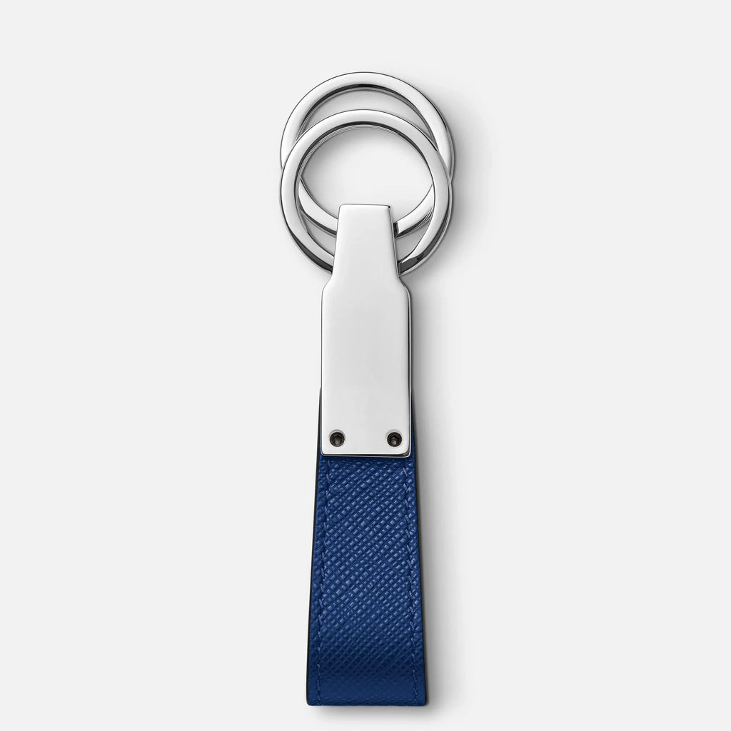 Montblanc portachiavi con passante Montblanc Sartorial blu 130817