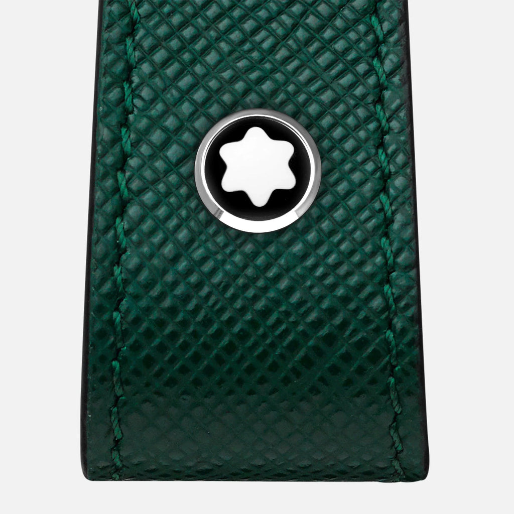 Montblanc portachiavi con passante Montblanc Sartorial verde inglese smeraldo 130824
