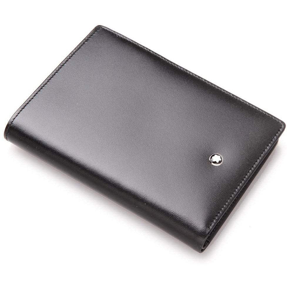 Montblanc portafoglio 11 scomparti con porta documento di identità Meisterstück nero 35799