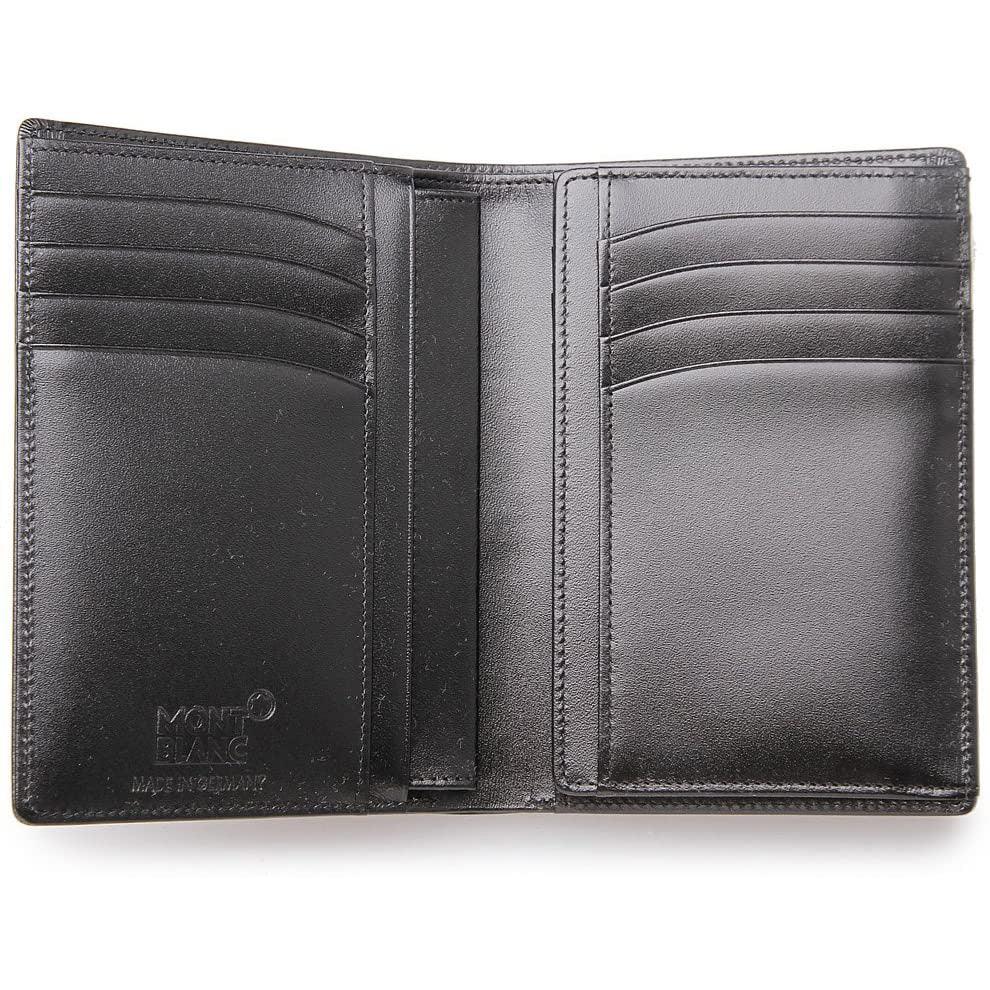 Montblanc portafoglio 11 scomparti con porta documento di identità Meisterstück nero 35799