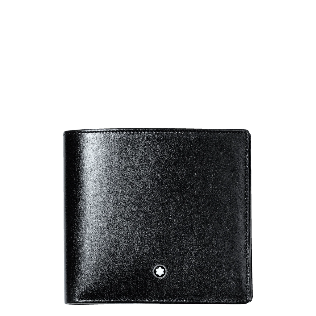 Montblanc portafoglio 11 scomparti con tasca trasparente Meisterstück nero 130071