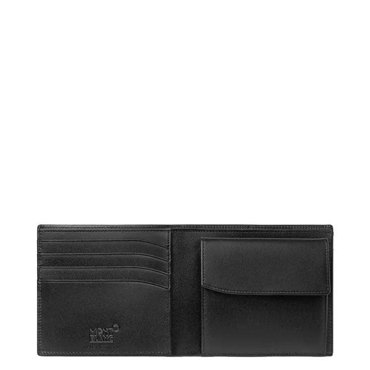 Montblanc portafoglio 4 scomparti con portamonete Meisterstück nero 7164