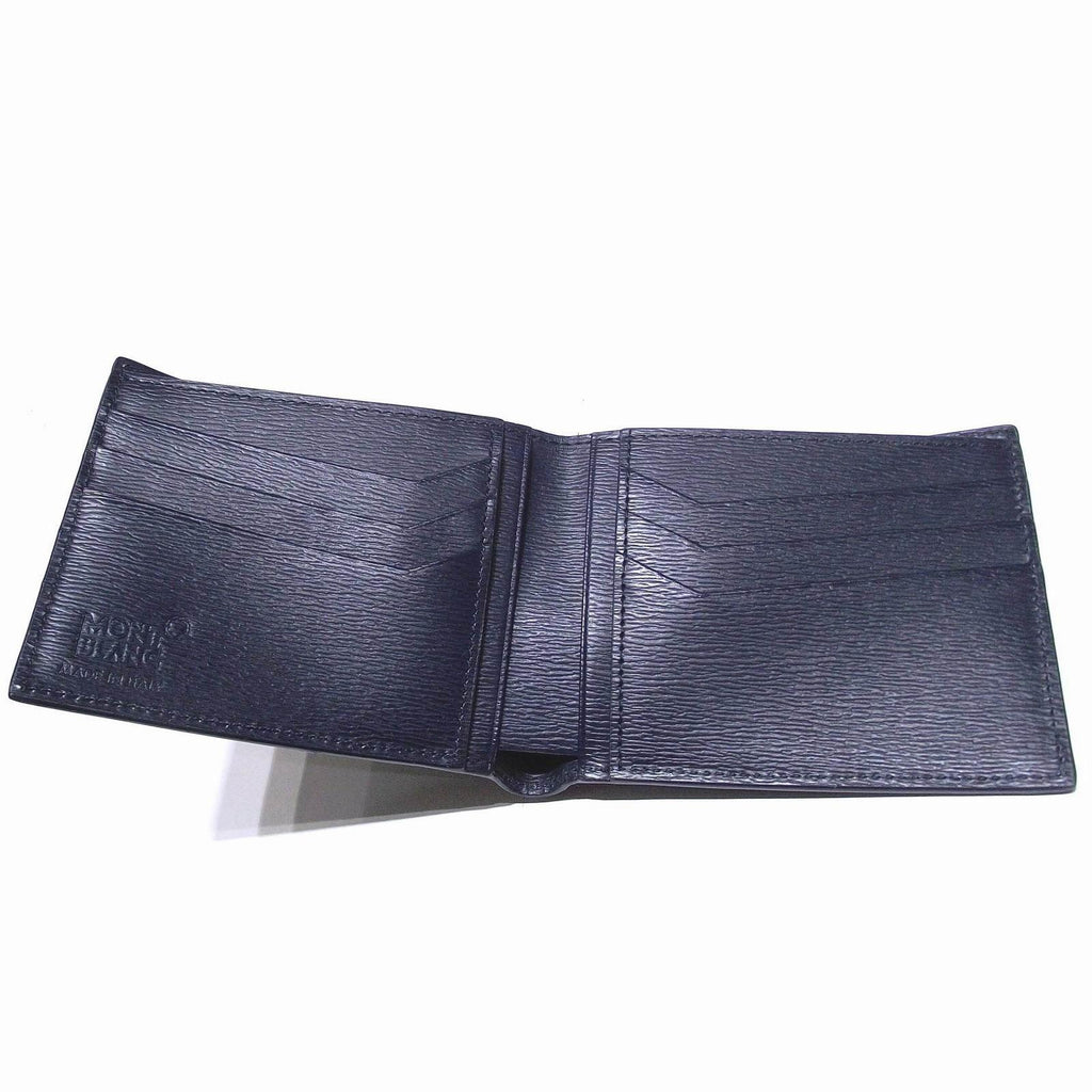 Montblanc portafoglio 6 scomparti 4810 Westside blu 118653