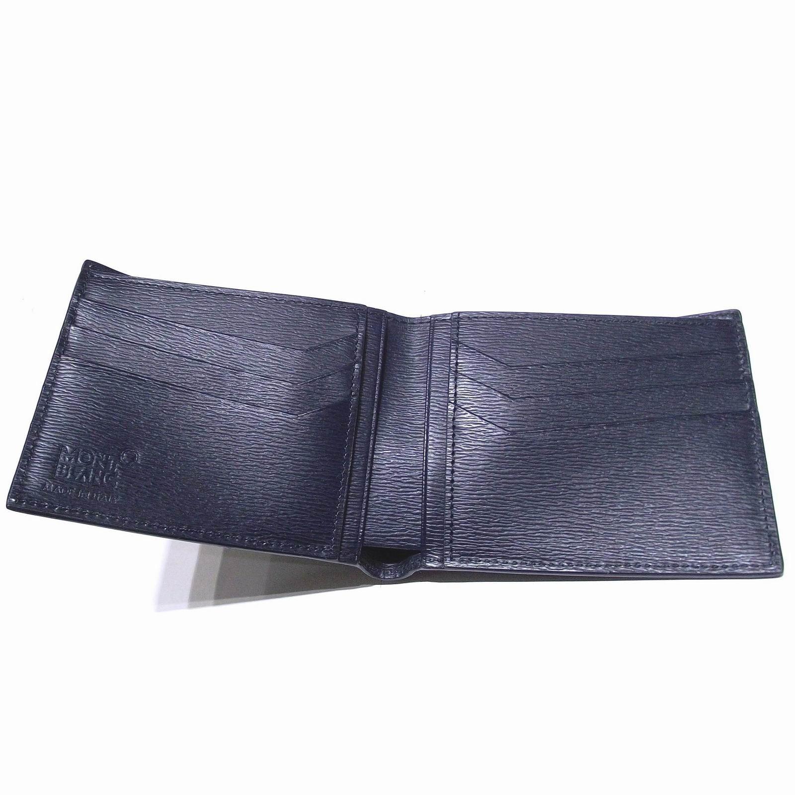 Montblanc portafoglio 6 scomparti 4810 Westside blu 118653