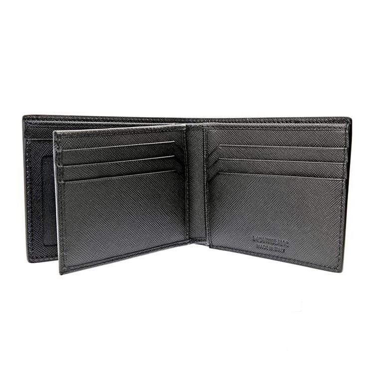 Montblanc portafoglio 6 scomparti con 2 tasche trasparenti Sartorial nero 113220