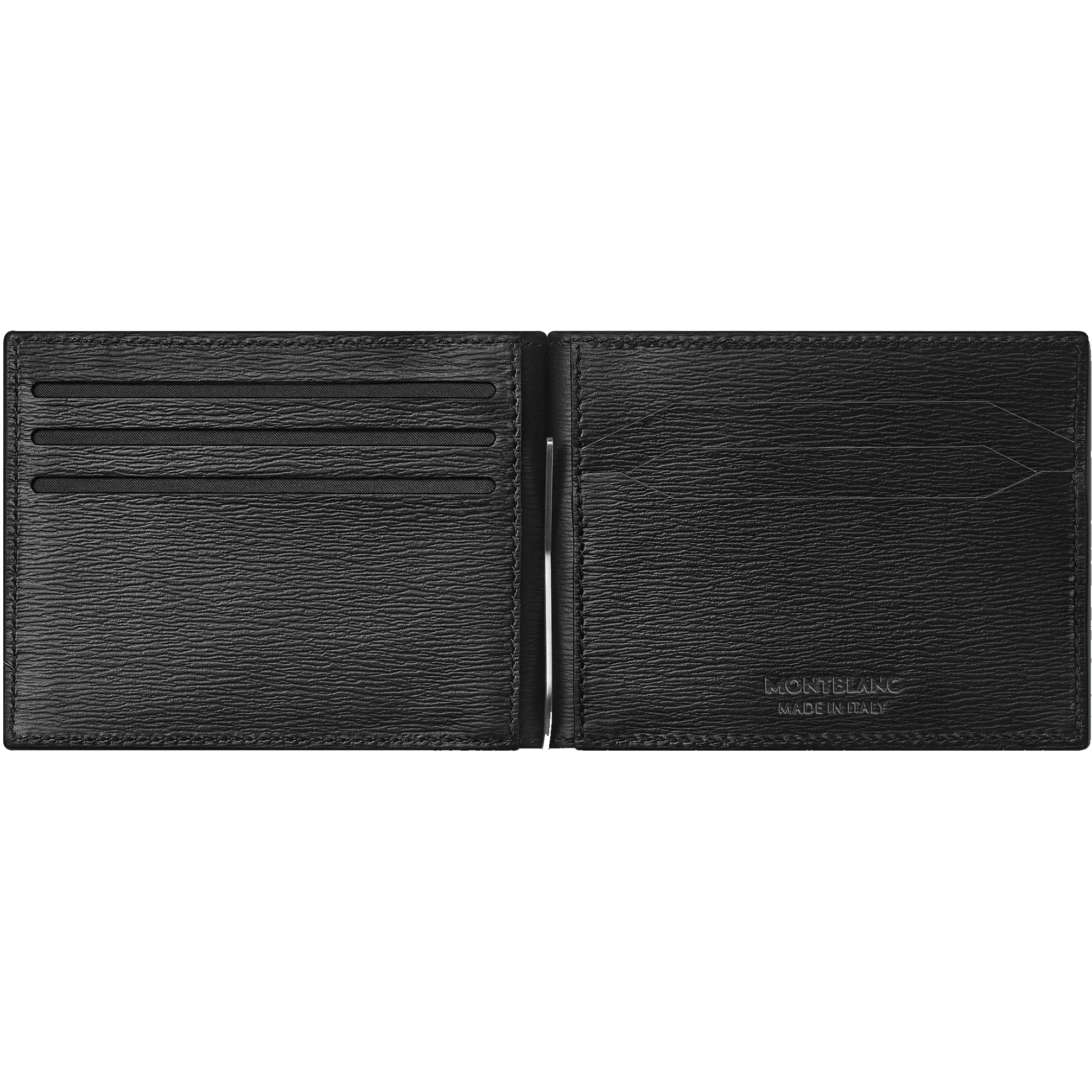 Montblanc portafoglio 6 scomparti Meisterstück 4810 nero con fermasoldi 129245