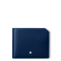 Montblanc portafoglio 6 scomparti Meisterstück Selection Soft blu 130059