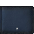 Montblanc portafoglio 6 scomparti Meisterstück Sfumato blu navy 123719