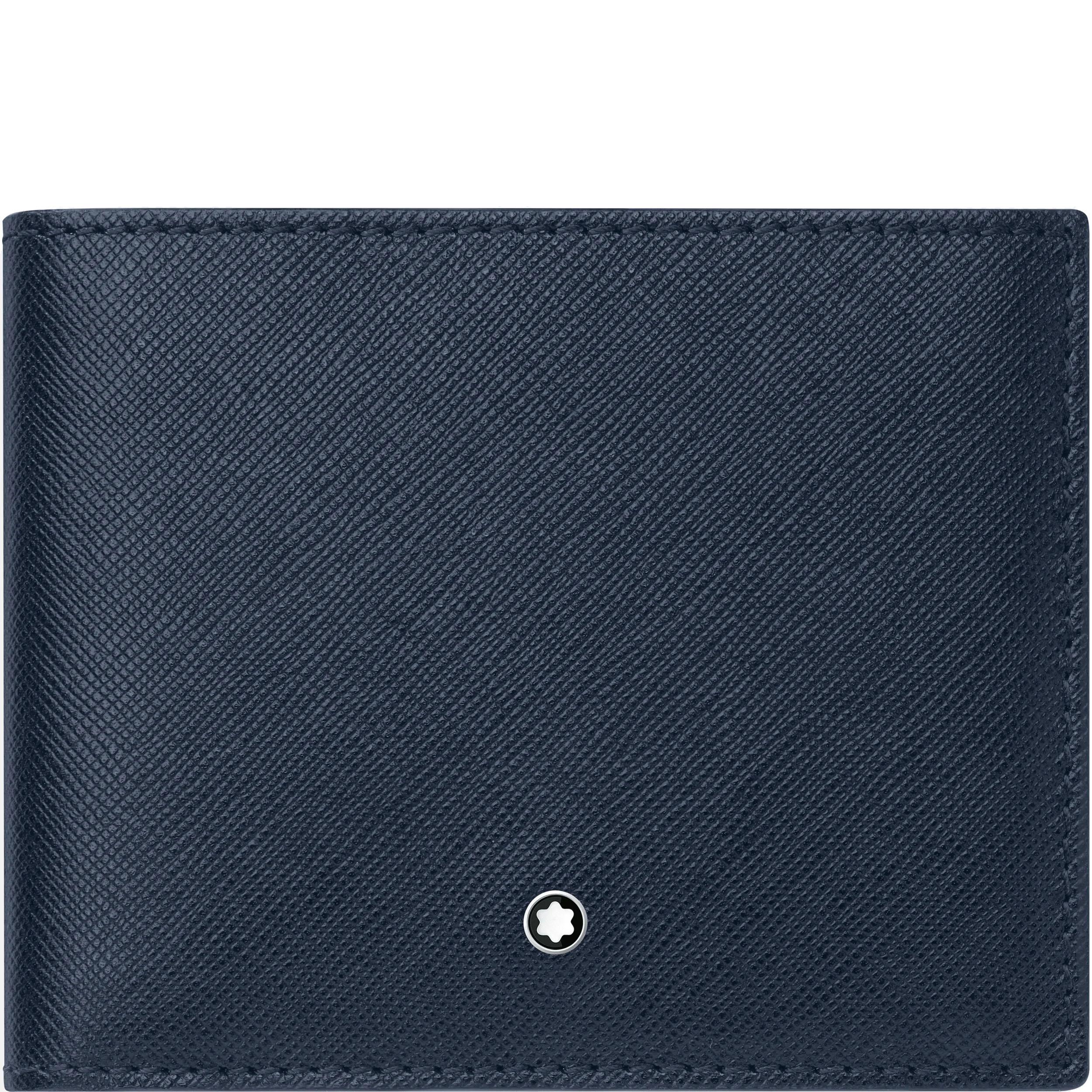 Montblanc portafoglio 6 scomparti Montblanc Sartorial blu 128585