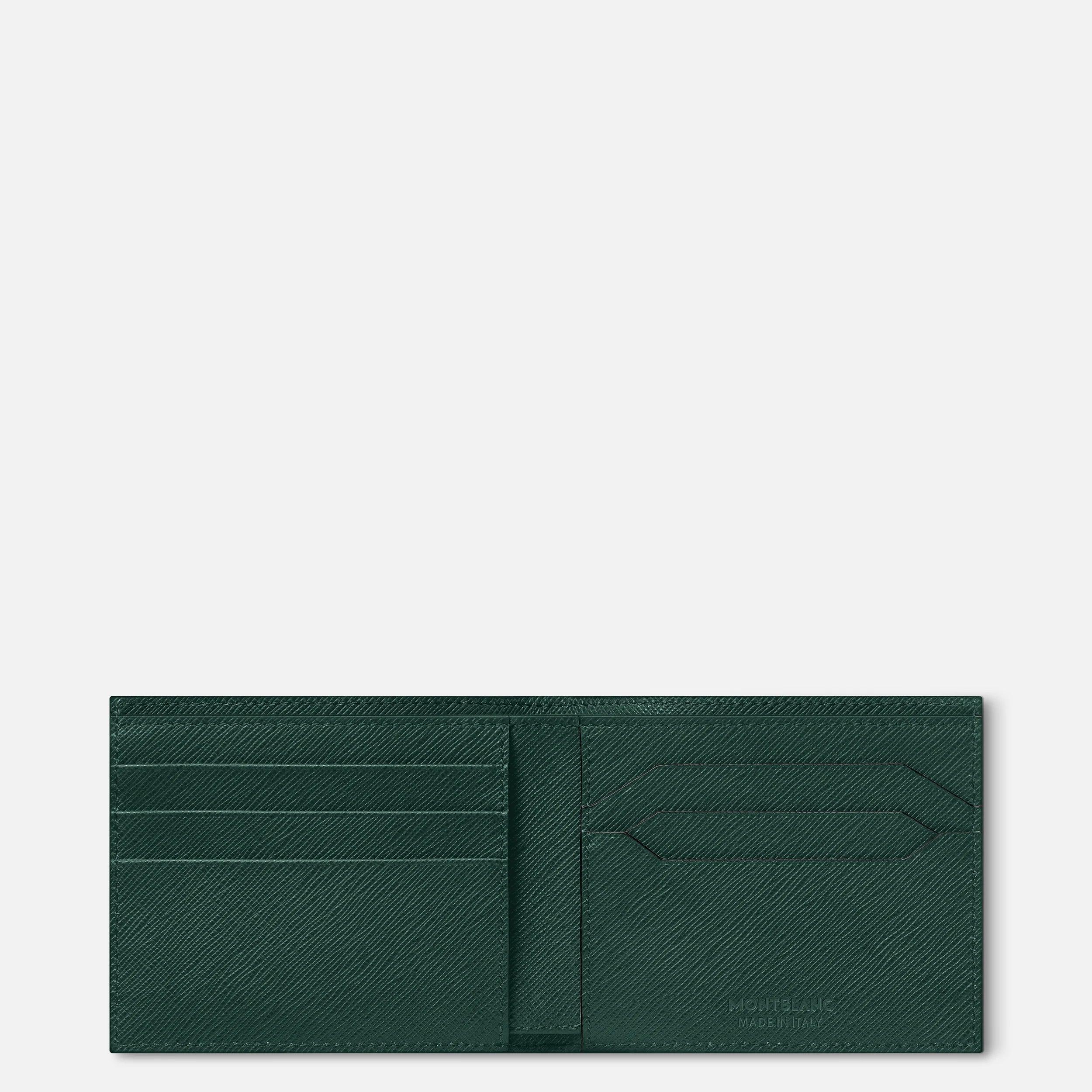 Montblanc portafoglio 6 scomparti Montblanc Sartorial verde inglese smeraldo 130821
