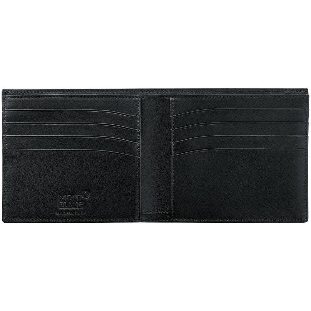 Montblanc portafoglio 8 scomparti Meisterstück Soft Grain nero 114464