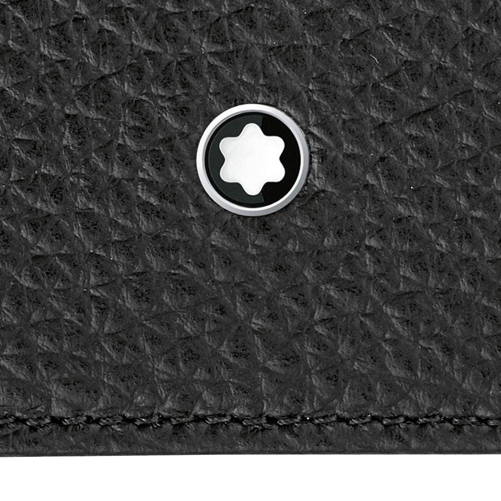 Montblanc portafoglio 8 scomparti Meisterstück Soft Grain nero 114464