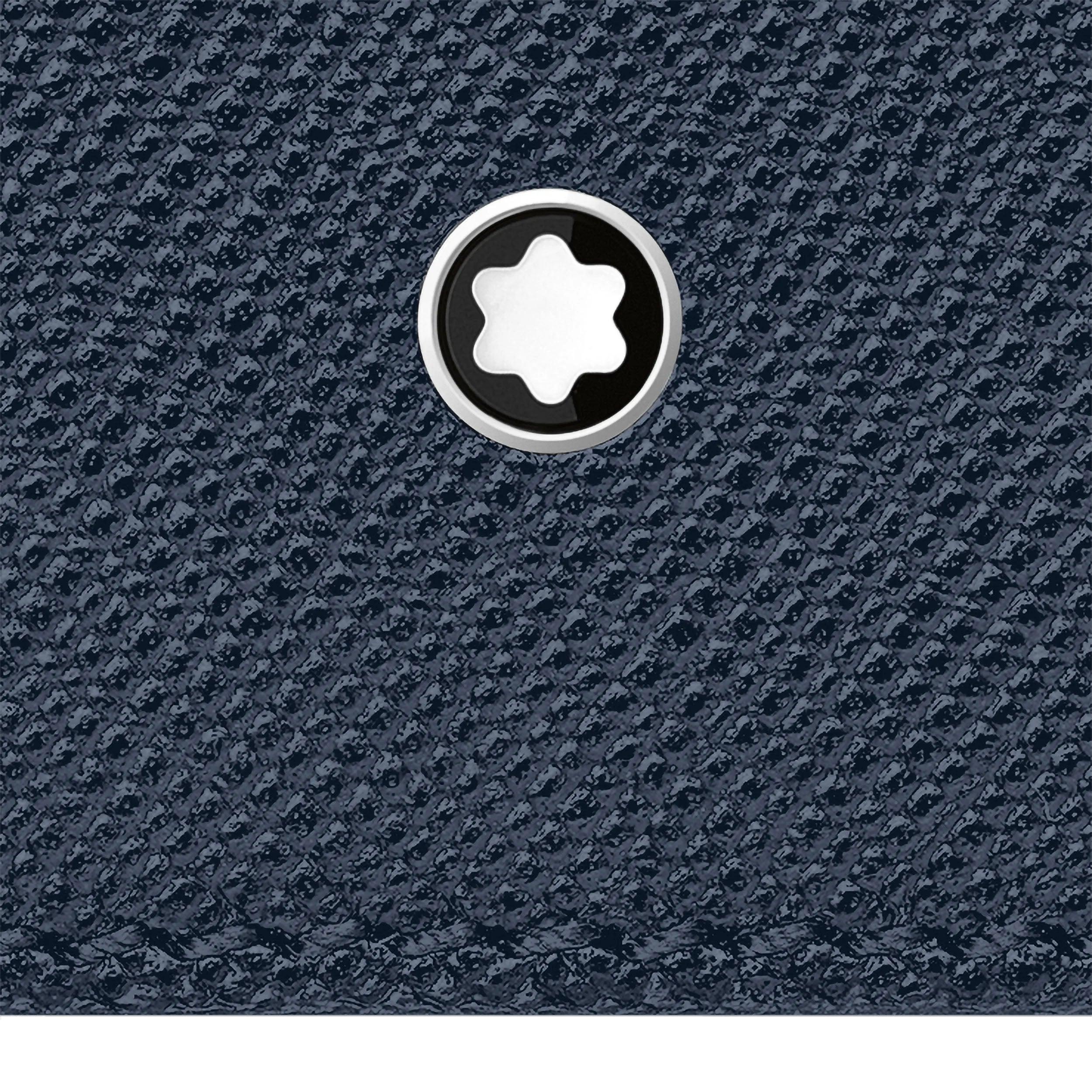 Montblanc portafoglio 8 scomparti Montblanc Sartorial blu 128587