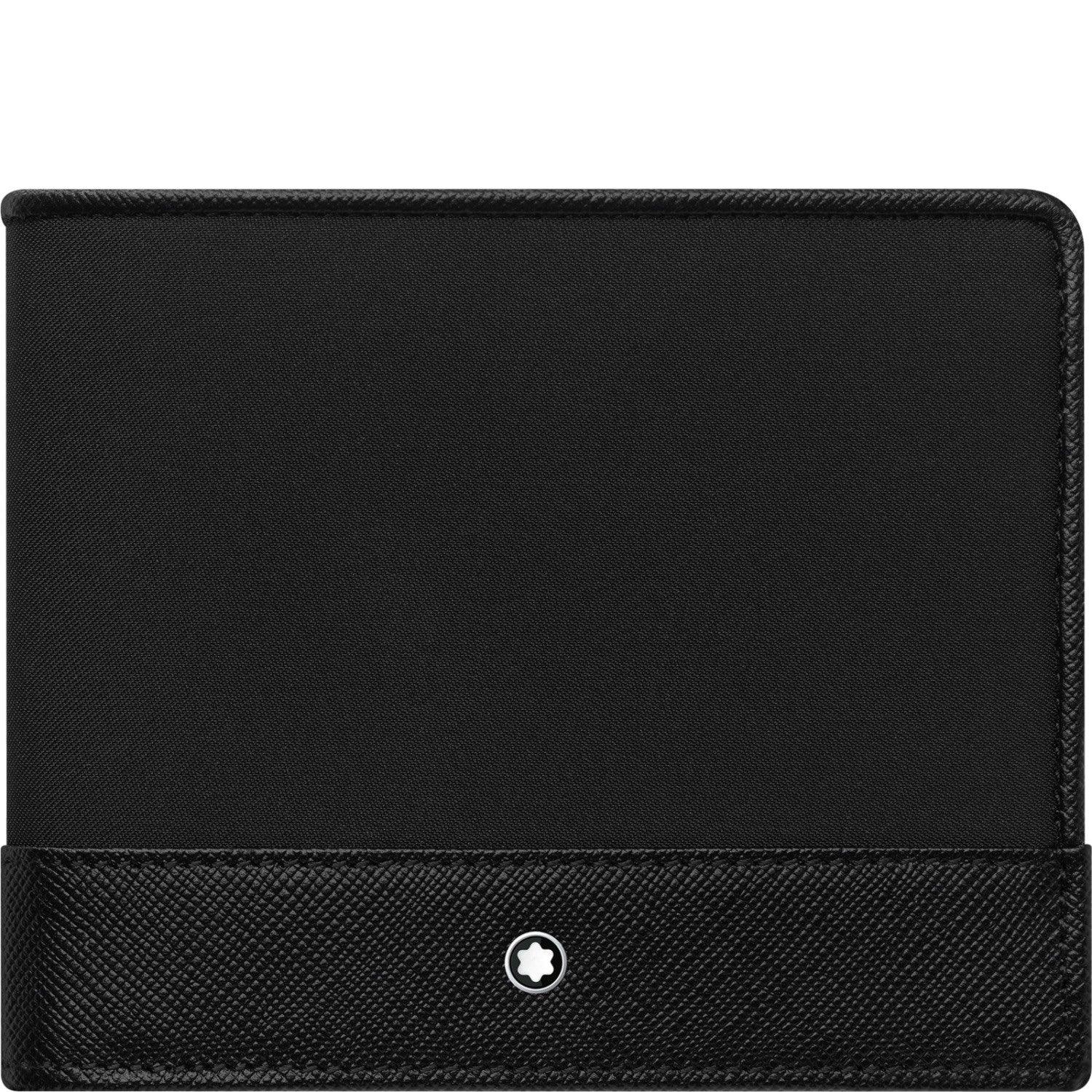 Montblanc portafoglio 8 scomparti Sartorial Jet nero 118393