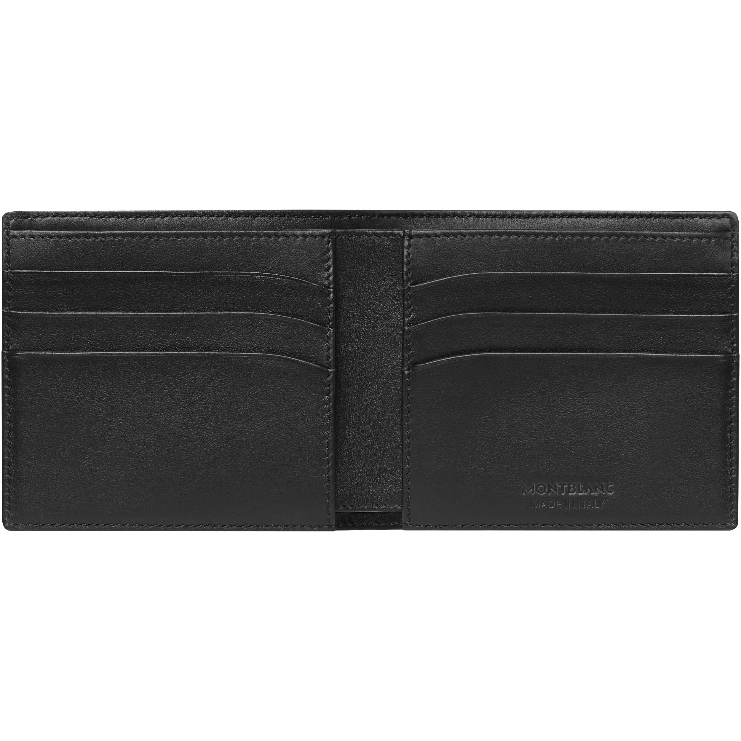 Montblanc portafoglio a 6 scomparti Meisterstück Soft Grain nero 126250