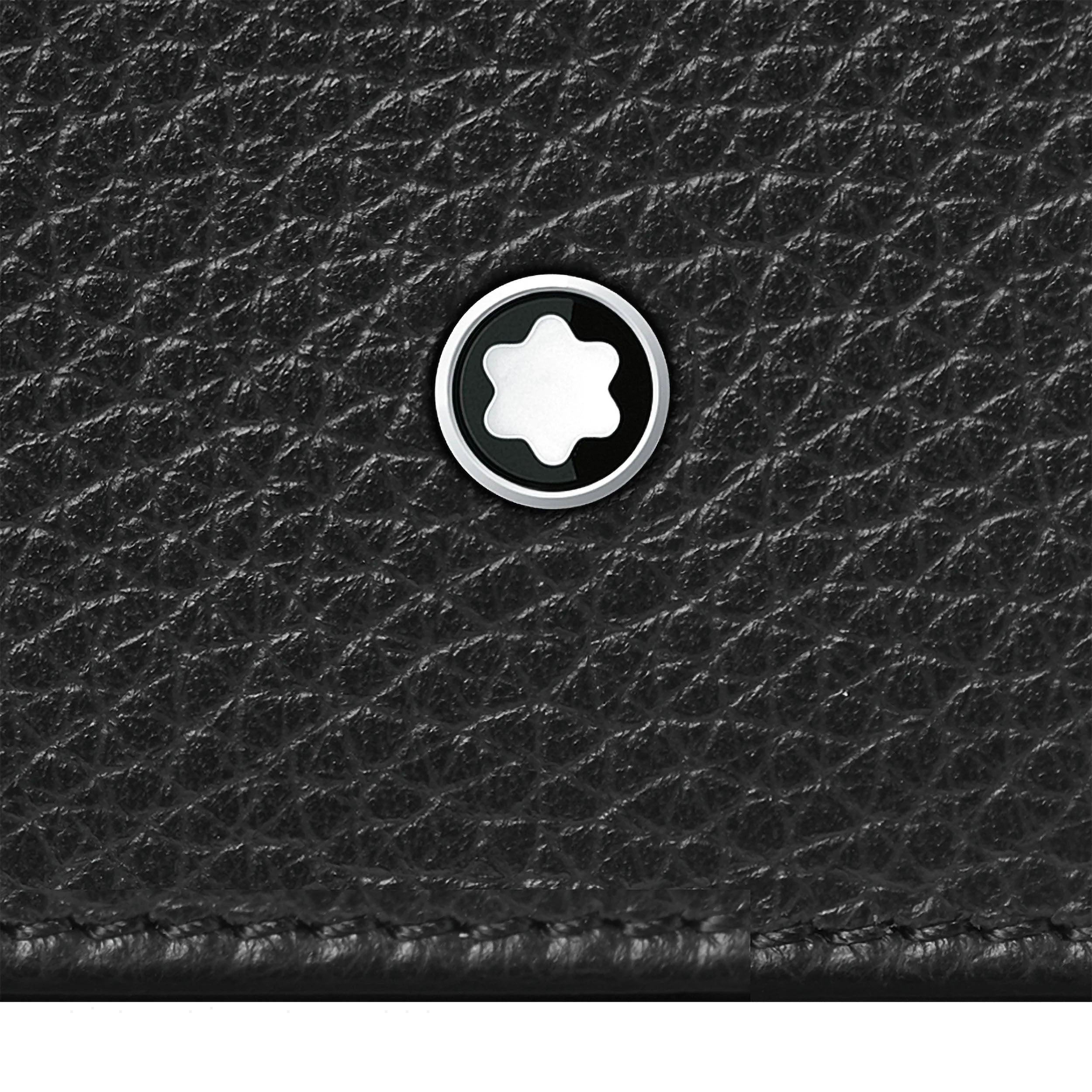 Montblanc portafoglio a 6 scomparti Meisterstück Soft Grain nero 126250