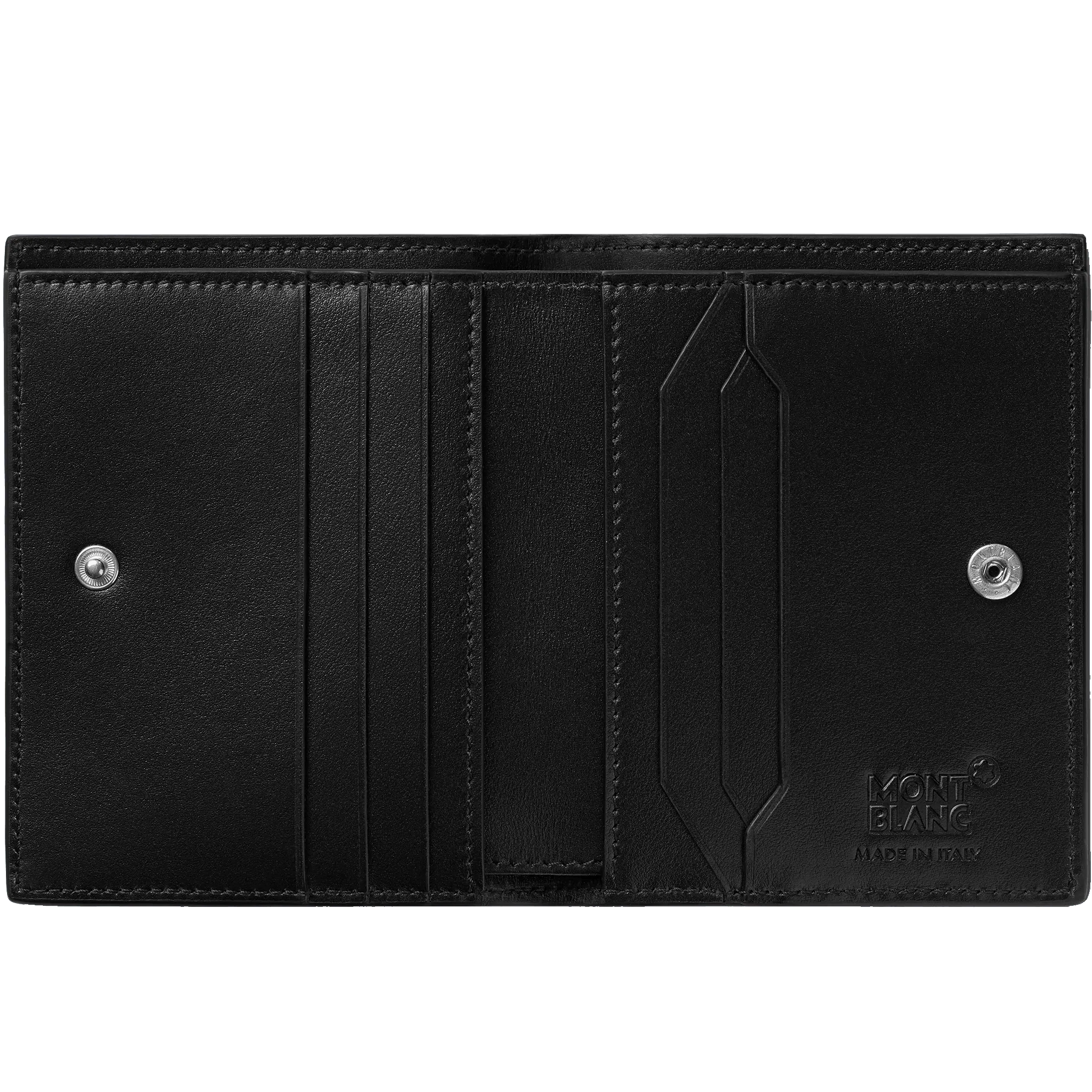 Montblanc portafoglio compatto 6 scomparti Meisterstück nero 129677
