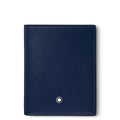 Montblanc portafoglio compatto 6cc ink blue 131695