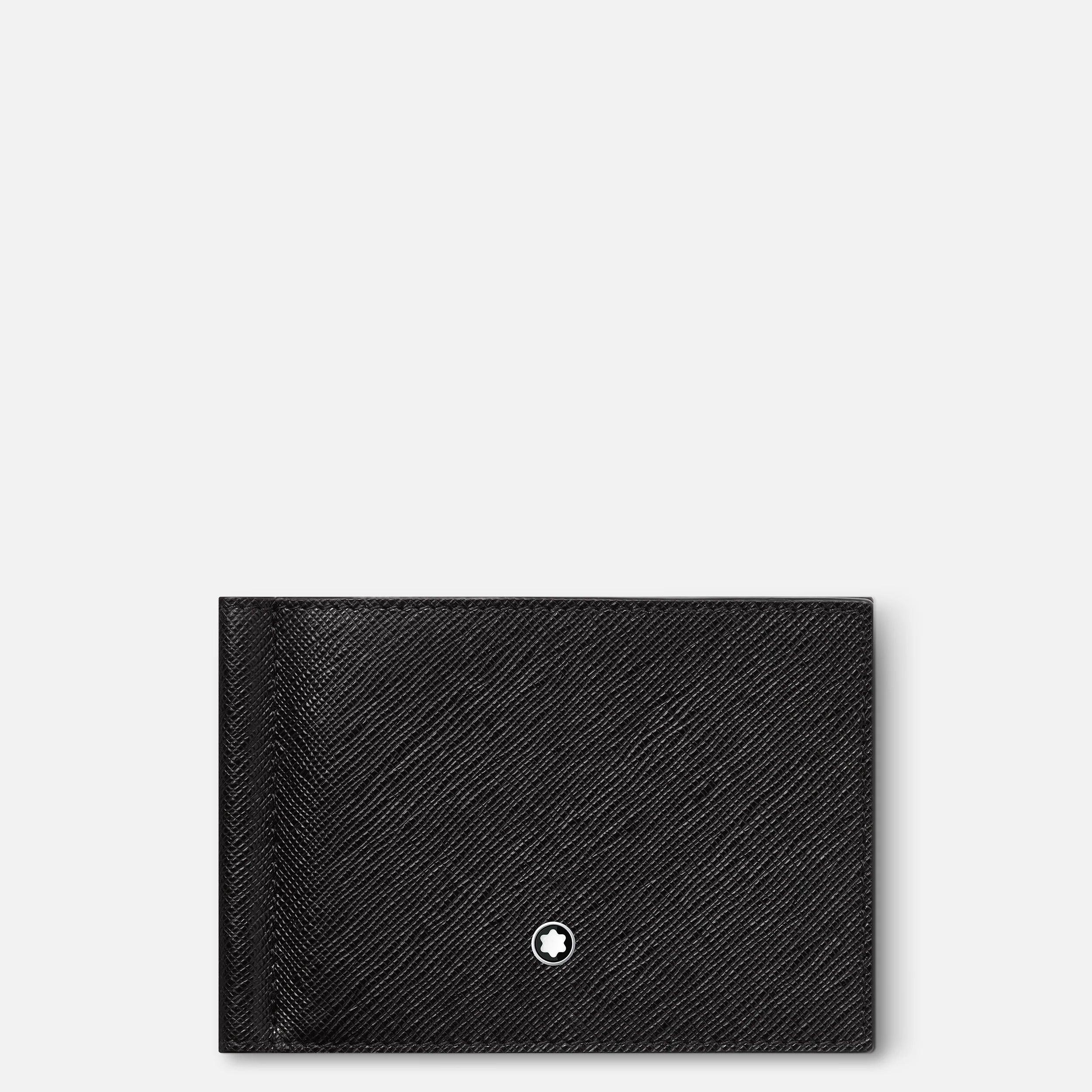 Montblanc portafoglio con 6 scomparti e fermasoldi Montblanc Sartorial nero 130316