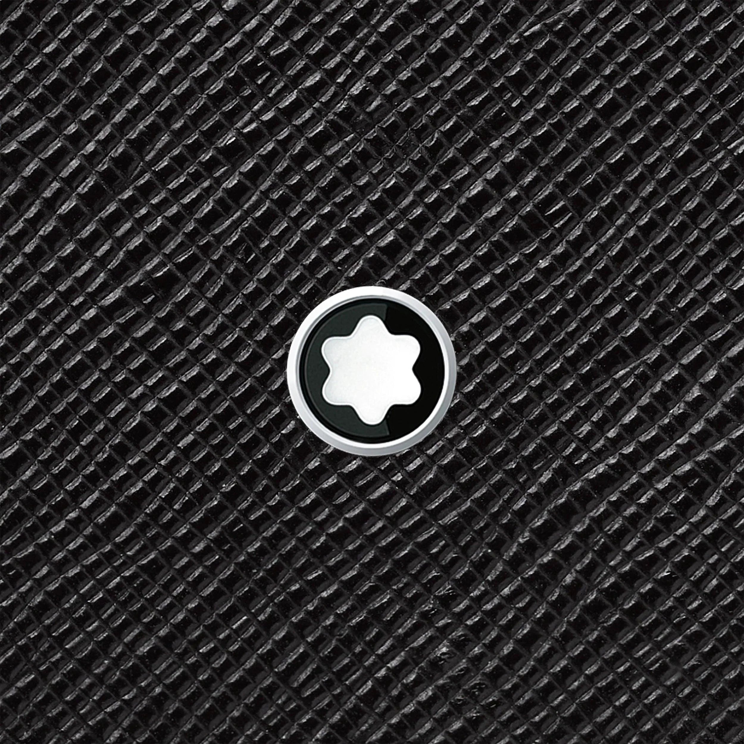 Montblanc portafoglio con 6 scomparti e fermasoldi Montblanc Sartorial nero 130316