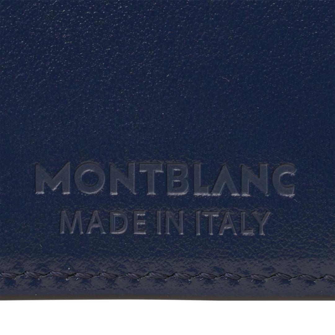 Montblanc portafoglio con porta monete 4CC Meisterstück Ink Blue 131934