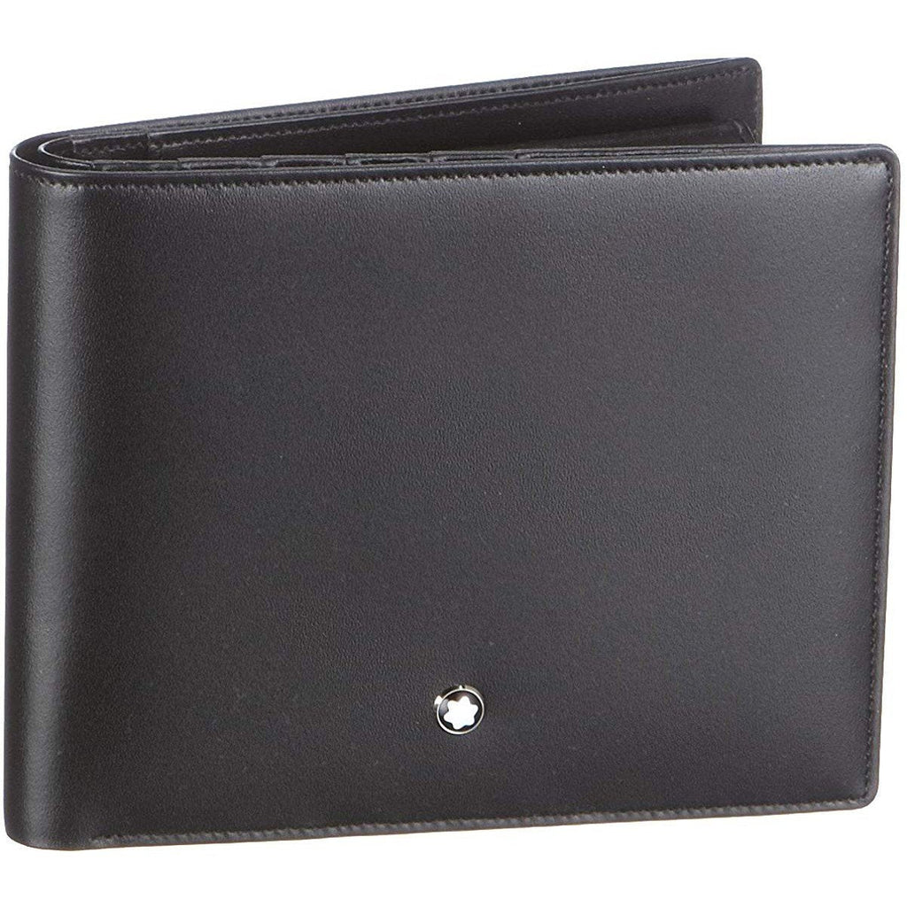 Montblanc portafoglio grande 5 scomparti con portamonete Meisterstück nero 14103