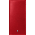 Montblanc portafoglio lungo Meisterstück 15 scomparti nero/rosso 129682